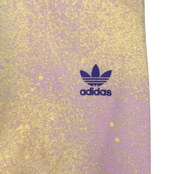 NWT ADIDAS Original 7/8 Legging Bliss Lilac/Almost Yellow Size Small - Picture 5 of 10